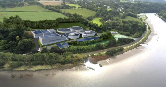 vue de la nouvelle station d 'épuration