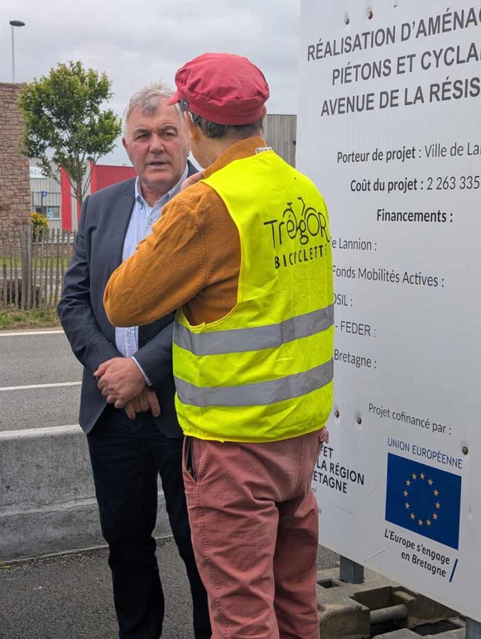 Inauguration de la piste cyclable.